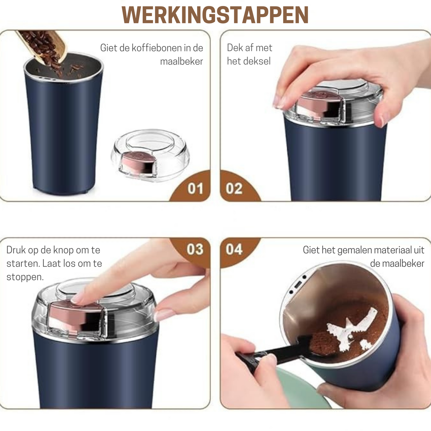 GrindMaster™ - Maal overal, geniet op elk moment.