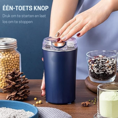 GrindMaster™ - Maal overal, geniet op elk moment.