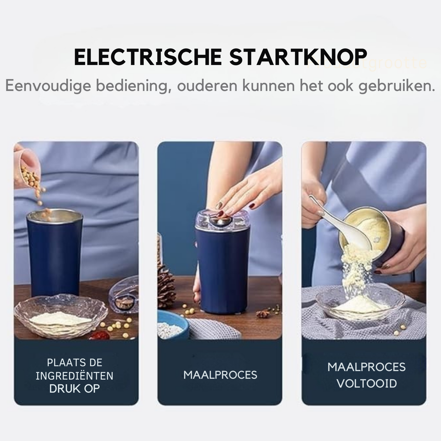 GrindMaster™ - Maal overal, geniet op elk moment.