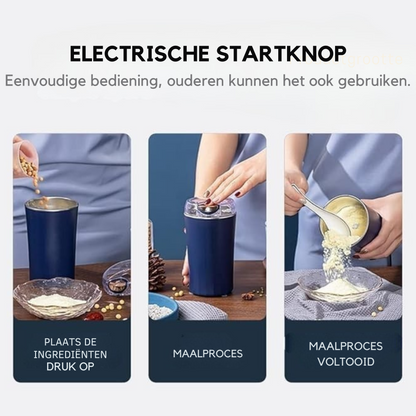 GrindMaster™ - Maal overal, geniet op elk moment.